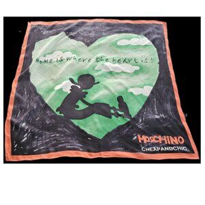 MOSCHINO Olive Oyl Silk Printed Scarf!!!